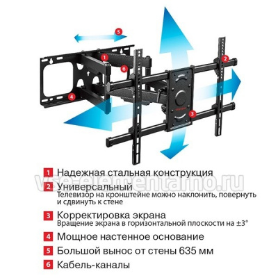 ��������� ARM Media Paramount-70 32-90" max 65�� VESA 600x400 ���������-��������� � ���������
