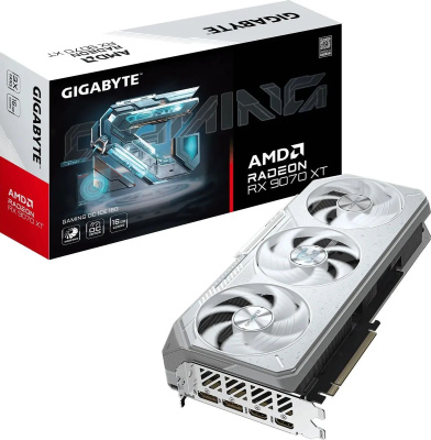 ���������� Gigabyte AMD Radeon RX 9070 XT Gaming OC ICE 16GB, GDDR6, OC, Ret GV-R907XGAMINGOCICE-16GD