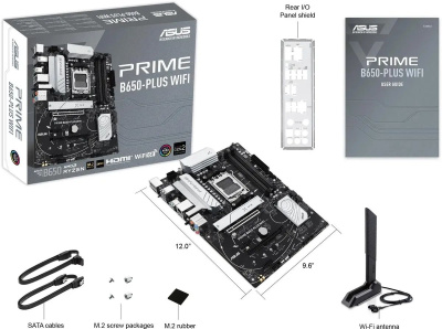 ����������� ����� ASUS PRIME B650-PLUS WIFI, SocketAM5, AMD B650, ATX, Ret 90MB1KP0-M0EAY0
