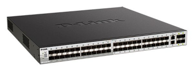 ����������� L3 ���������� D-link DGS-3130-54S/B1A 48x1000Base-X SFP, 2x10GBase-T, 4x10GBase-X SFP+, CLI, 1000Base-T Management, RJ45 Console, USB, RPS, Dying Gasp
