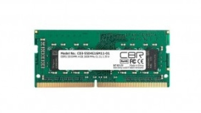   CBR DDR3 SODIMM 8GB CD3-SS08G16M11-01 PC3-12800, 1600MHz, CL11