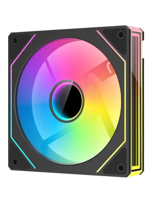 ���������� XASTRA FM120B ARGB reverse single pack 120x120x25�� (Infinity lighting effect, ARGB, PWM, black)  BOX