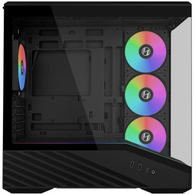 ������ Lian Li V100 Mini / Black / mATX, TG / 4x 120mm ARGB PWM Fan  / G99.V100RMIX.R0