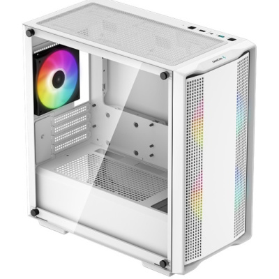 ������ DeepCool CC360 WH ARGB ��� ��, ������� ���� (���������� ������), �����, mATX