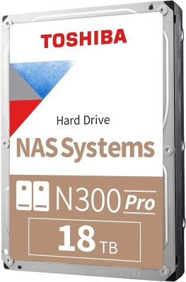������� ���� HDD 18TB Toshiba N300 NAS PRO SATA-III (HDWG51JXZSTB)