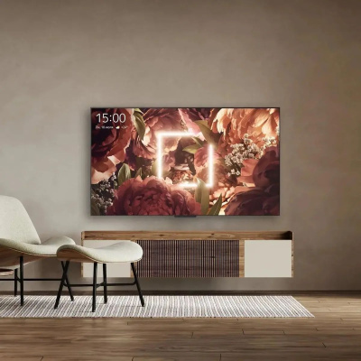 ��������� 55" ������ YNDX-00101 �� ������� ��� � ������ �� YaGPT, QLED, 4K Ultra HD, ������, ����� ��, YaOS X