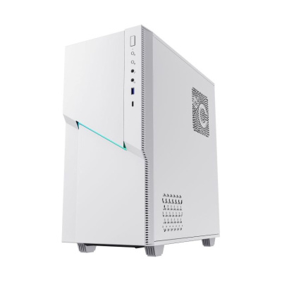 ������ Gamemax ZORRO COC WHITE ��� �� (Midi Tower, �����., 1�USB3.0, 1�USB Type-C, COC fan)