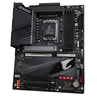   Gigabyte [Z790 AORUS ELITE AX] Z790 AORUS ELITE AX, Socket 1700, IntelZ790, 4xDDR5-4800, HDMI+DP, 3xPCI-Ex16, 6xSATA3(RAID 0/1/5/10), 4xM.2, 8Ch