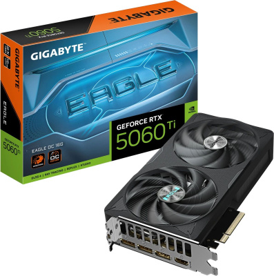���������� Gigabyte NVIDIA GeForce RTX 5060 TI Eagle GV-N506TEAGLE OC-16GD 16��, GDDR7, OC, Ret