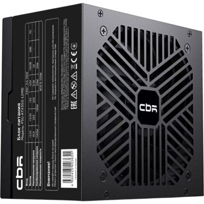 ���� ������� CBR ATX 550W, 12cm fan, 24pin, 1*4+4pin, 1*6+2pin, 2*IDE, 3*SATA, ������ ������� 1.2�, ������ [PSU-ATX550-12MD] OEM