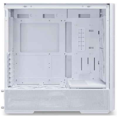������ Lian Li Lancool 207 / White / Mid-Tower, TG / 2x 140mm ARGB + 2x 120mm non LED fans inc. / G99.LAN207RW.10RS