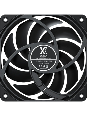 ���������� XASTRA FB120 reverse 120x120x25�� (PWM, black)  Color  BOX  / FB120-1BA-SRX