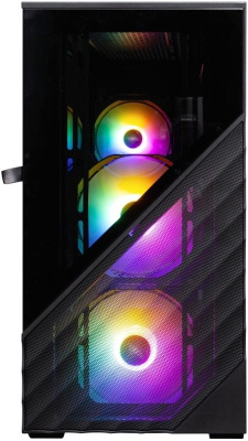 ������ 1STPLAYER DK D7 Black  mATX  3x120mm LED fans  D7-BK-3F1