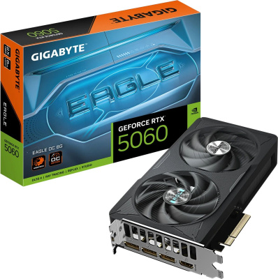 ���������� Gigabyte NVIDIA GeForce RTX 5060 Eagle 8�� GV-N5060EAGLE OC-8GD, GDDR7, OC, Ret