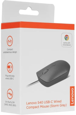 ���� Lenovo 540 �����-����� ���������� 2400dpi USB 3but (GY51D20876)