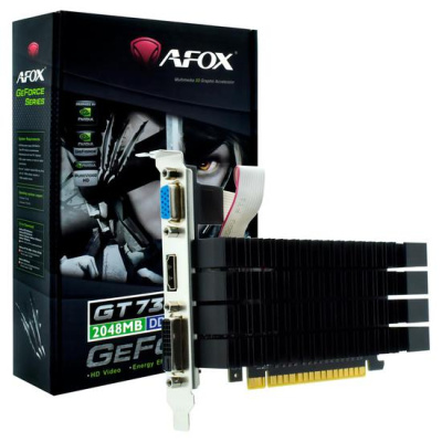 ���������� AFOX GT730 2G DDR3 64bit heatsink DVI HDMI, RTL (AF730-2048D3L3-V3)