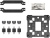 ����� ��� ���������� ID-COOLING SE-904-XT BLACK (Soc AM4/AM5/1851/1700/1200, 100mm, 2500rpm, 29.1 ��, 180W, PWM 4-pin, Al+Cu) (SE-904-XT BLACK)
