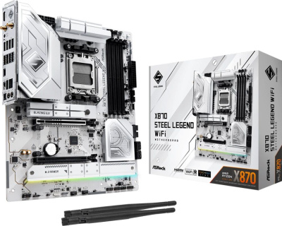 ����������� ����� ASRock X870 Steel Legend WiFi Socket AM5, AMD X870, ATX, Ret