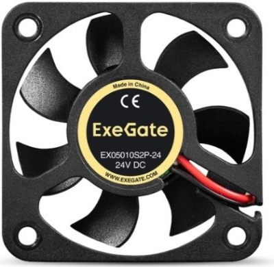 Exegate EX295202RUS ���������� 24� DC ExeGate EX05010S2P-24 (50x50x10 ��, Sleeve bearing (��������� ����������), 2pin, 7000RPM, 39dBA)