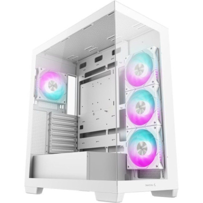������ DeepCool CG580 4F V2 White ��� ��, ������� ���� (��������), 4x120mm ARGB PWM �����������, �����, ATX (R-CG580-WHADA4-G-2)