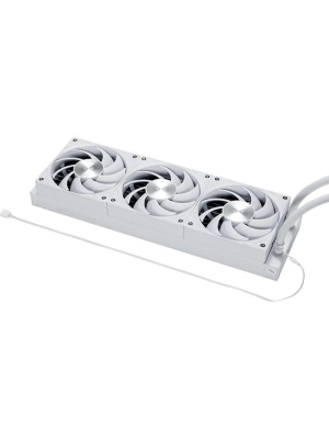 ������� ���������� PCCooler DS360 Display WH (310W, 360mm, LED, White, ARGB Pump/ Fans: 3x120mm, 90.56CFM, 39.8dBA, 2500RPM/ Pump height 65mm, 15dBA, 2600RPM, Rad thickness 27mm/ S: 1851, 1700, 1200, 115X, AM5, AM4)