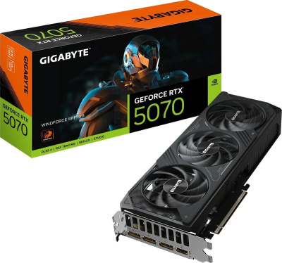 ���������� Gigabyte NVIDIA GeForce RTX 5070 Windforce SFF 12GB GDDR7 RTL GV-N5070WF3-12GD