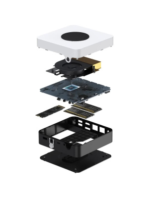 ����-�� CHUWI LarkBox X Nettop, Intel Core i3-1220P/8 �� DDR4/256 �� SSD/Intel UHD Graphics/Windows 11 Home, �����; ������ (CWI556HI3)