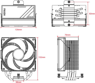����� ��� ���������� ID-Cooling Frozn A410 SE ARGB, ������, retail