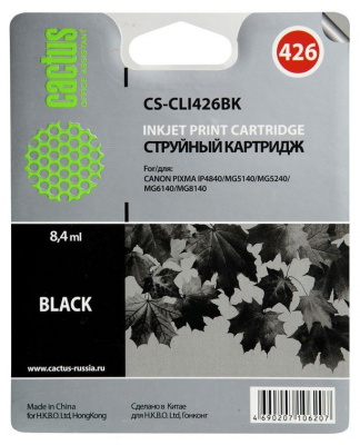 �������� �������� Cactus CS-CLI426BK ������ ��� Canon MG5140 5240 6140 8140 MX884 (8, 2ml)