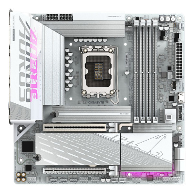 ����������� ����� Gigabyte B860M Aorus Elite WIFI6E ICE, SocketAM5, AMD B850, mATX, Ret