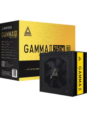���� ������� Montech GAMMA II 750W / ATX 2.43, APFC, 80 PLUS Gold, LLC+DC-DC, Japan caps, 120mm fan, non-modular / GAMMA ll 750W