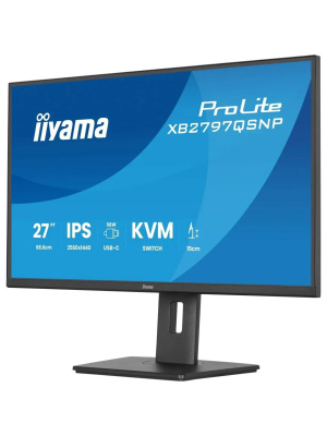 ������� Iiyama 27" ProLite XB2797QSNP-B1 ������ IPS LED 1ms 16:9 HDMI ������� HAS Piv 1000:1 350cd 178��/178�� 2560x1440 DP 2K USB 9.7��