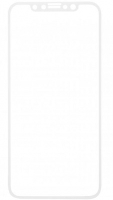 Защитное стекло Red Line для iPhone X/XS, белая рамка (УТ000012296)
