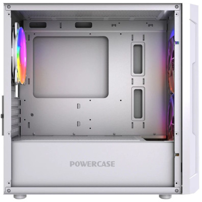 ������ Powercase Mistral Micro D3W ARGB V2, Tempered Glass, 2x 140mm ARGB PWM+1x 120mm ARGB PWM, �����, mATX  (CMMDW-A3-V2)