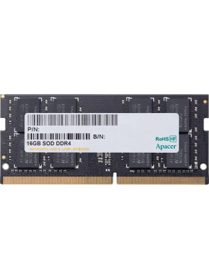 ����������� ������ Apacer DDR4 16GB 2666MHz SO-DIMM (PC4-21300) CL19 1.2V (Retail) 2048*8 3 years (AS16GGB26CRBBGH)