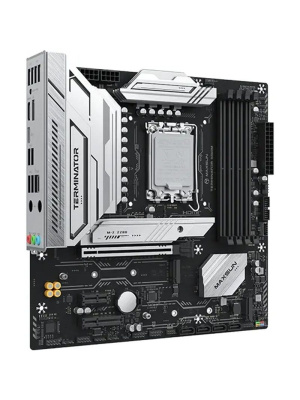 ����������� ����� MAXSUN MS-Terminator B860M, LGA1851, B860, 4*DDR5, 4*SATA3, 3*M.2, USB 3.2, USB 2.0, Type-C, 1*PCIEx16, 1*PCIex4, 1*PCIex1, HDMI+DP, mATX