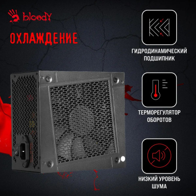 ���� ������� Bloody ATX 1000W BD-PS1000G 80+ gold (20+4pin) APFC 140mm fan 12xSATA Cab Manag RTL