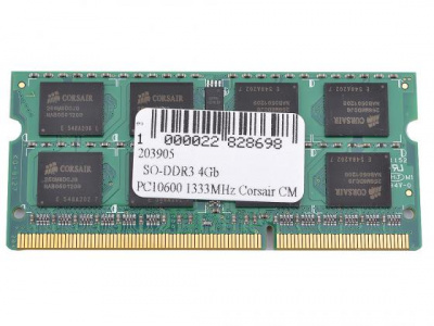     SO-DDR3 4Gb PC10600 1333MHz Corsair CMSA4GX3M1A1333C9