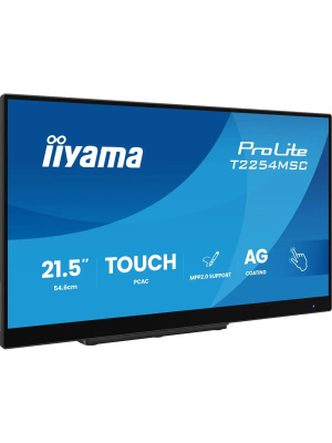 ������� Iiyama 21.5" ProLite T2254MSC-B2AG ������ IPS LED 4ms 16:9 HDMI M/M ��������� HAS 1300:1 300cd 178��/178�� 1920x1080 100Hz DP FHD USB Touch 2.9��