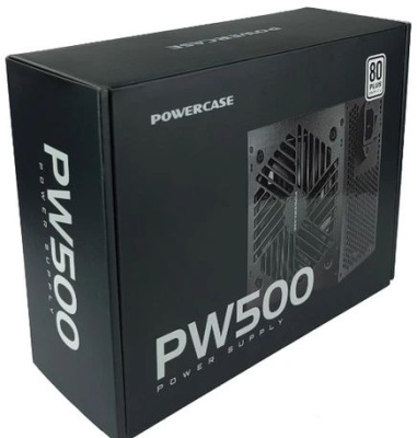 ���� ������� Powercase PW500 (80 Plus, ATX 2.31, 500W, APFC, DC-DC, 120mm Fan)  PS-500W-DC