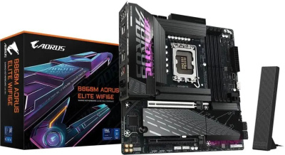 ����������� ����� GigaByte B860M Aorus Elite WIFI6E Soc-1851 Intel B860 , mATX, Ret