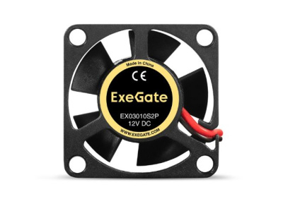 Exegate EX295214RUS ���������� 12B DC ExeGate EX03010S2P (30x30x10 ��, Sleeve bearing (��������� ����������), 2pin, 1000RPM, 28,5dBA)