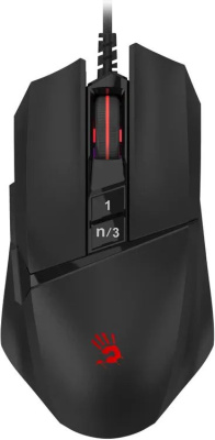 ���� A4Tech Bloody W65 Max Mini ������ ���������� 12000dpi USB 9but (W65 MAX MINI STONE BLACK)