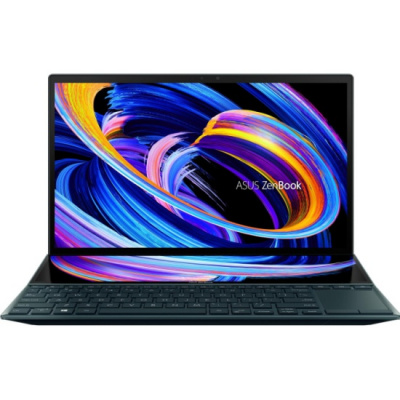  Asus ZenBook Duo 14 UX482EGR-HY370W (90NB0S51-M002T0) Celestial Blue Core i7-1195G7/16G/1Tb SSD/14" FHD IPS Touch/NV MX450 2G/WiFi/BT/ScreenPad +/Win11 + 