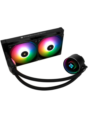 ��� Thermalright Frozen Notte 240 Black Argb V2 (240mm, Black, ARGB/ Fans: 2x120mm, 72.37CFM, 27.7dBA, 2000RPM/ Pump height 54mm, 28dBA, 5300RPM, Rad thickness 27mm/ S: 1200, 1700, 1851, 2011, 2066, 115X, AM2, AM2+, AM3, AM3+, AM4, AM5, FM1, FM2, FM2+)