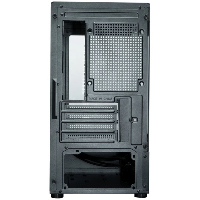 ������ XASTRA Q300M 5ARGB-C6 Black mATX/Aquarium/Screewless/ 5x120mm ARGB PWM FC fans/Argb+PWM HUB 6port/ Q300M-5FC12A-C6