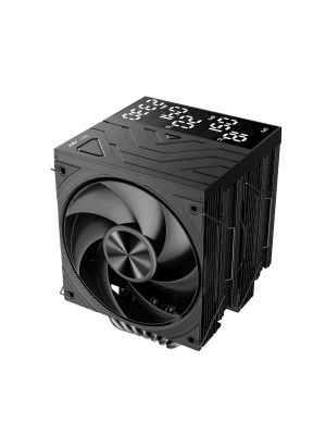 ����� 1STPLAYER FROST BITE FB12DS-7 Black / 7HPx6mm, dual tower, 270W TDP, 2x120mm fans, 800-2300 RPM, 70.15 CFM, 34.8 dBA / FB12DS-7-BK