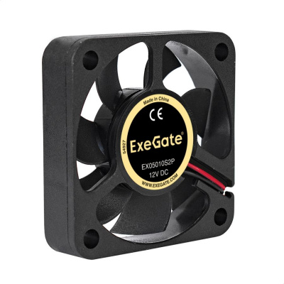 Exegate EX283365RUS ���������� ExeGate EX05010S2P, 50x50x10 ��, ��������� ����������, 2pin, 4500RPM, 24dBA