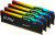 ������ ����������� Kingston 64GB 5200MT/s DDR5 CL40 DIMM (Kit of 4) FURY Beast RGB XMP (KF552C40BBAK4-64)