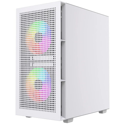 ������ Powercase Mistral SM05 ARGB, Tempered Glass, 3x120mm ARGB PWM fans, �����, mATX  (CMMSM05W-A3)